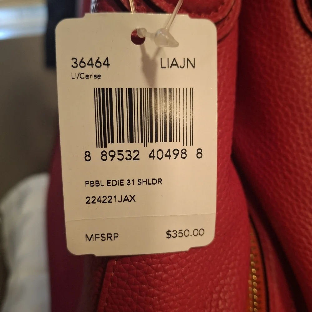 Coach Edie Leather Shoulder Bag 31